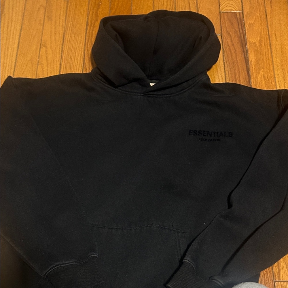 Essentials Classic Black Hoodie